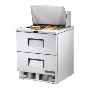 MASĂ FRIGORIFICĂ PREPARARE ALIMENTE 314L, CU 2 SERTARE, 12 GN 1/6