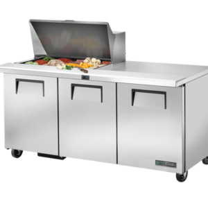 MASĂ FRIGORIFICĂ PREPARARE 3 UȘI, 538L, 15 GN 1/6