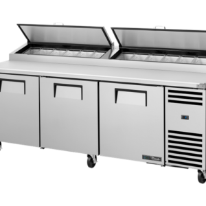 MASĂ FRIGORIFICĂ PREPARARE PIZZA 3 UȘI, 875L, 12 GN 1/3